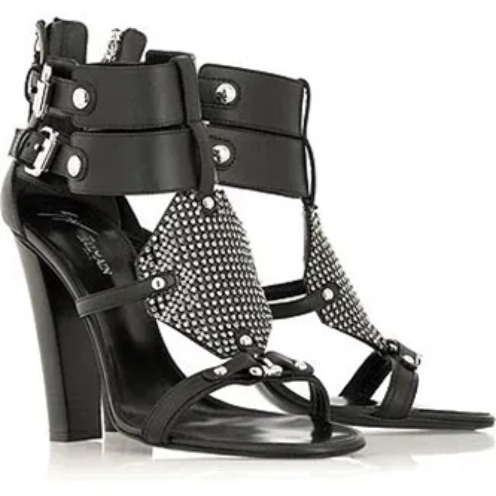 BALMAIN Giuseppe Zanotti Swarovski CRYSTAL GLADIATOR SANDALS Shoes Heels